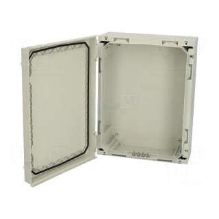 Enclosure: wall mounting | X: 320mm | Y: 420mm | Z: 150mm | NEO | ABS | grey