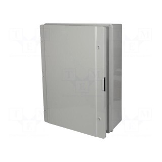 Enclosure: wall mounting | X: 511mm | Y: 711mm | Z: 253mm | ABS | grey