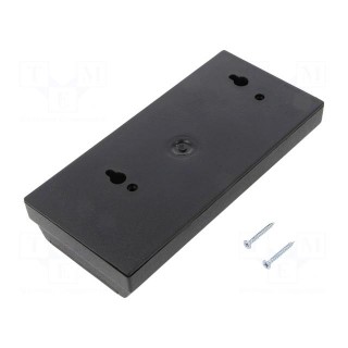 Enclosure: wall mounting | X: 81mm | Y: 170mm | Z: 32mm | ABS | black