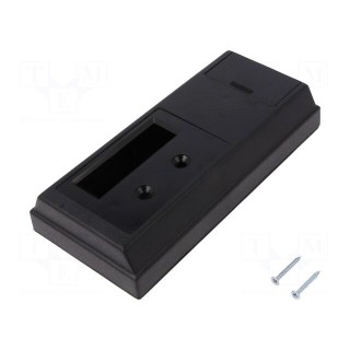 Enclosure: wall mounting | X: 81mm | Y: 170mm | Z: 32mm | ABS | black