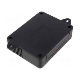 Enclosure: wall mounting | X: 90mm | Y: 115mm | Z: 37mm | ABS | black