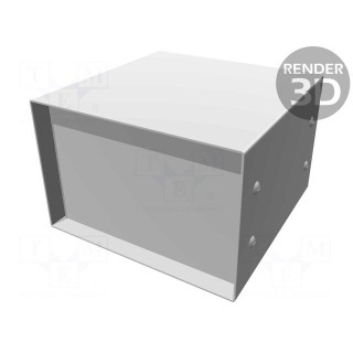 Enclosure: with panel | 1458 | X: 152mm | Y: 152mm | Z: 102mm | black