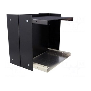 Enclosure: with panel | 1458 | X: 203mm | Y: 203mm | Z: 127mm | black