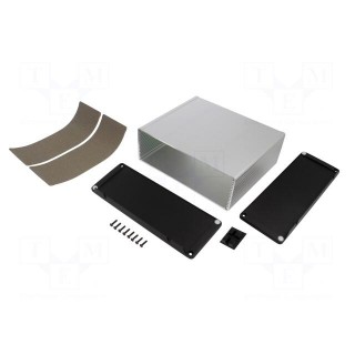 Enclosure: shielding | X: 191mm | Y: 160mm | Z: 68mm | aluminium | natural