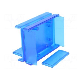 Enclosure: with panel | 1593 | X: 66mm | Y: 92mm | Z: 28mm | ABS