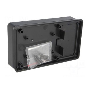 Enclosure: with panel | X: 66mm | Y: 140mm | Z: 28mm | 1593 | ABS | black