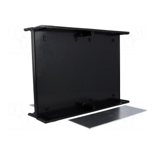 Enclosure: with panel | 1598 | X: 200mm | Y: 280mm | Z: 76mm | ABS | black