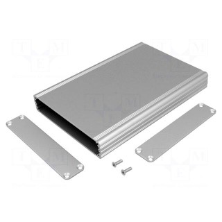 Enclosure: with panel | AKG | X: 105mm | Y: 160mm | Z: 22mm | aluminium