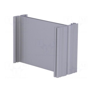 Enclosure: with panel | AKG | X: 71mm | Y: 50mm | Z: 24mm | aluminium | grey