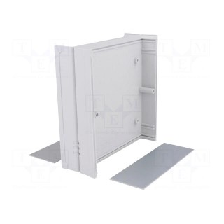 Enclosure: with panel | CAB | X: 129mm | Y: 134mm | Z: 47mm | ABS