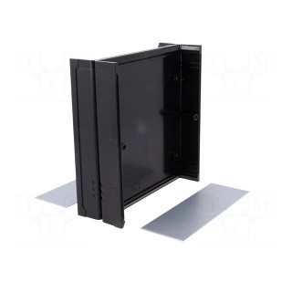 Enclosure: with panel | CAB | X: 129mm | Y: 134mm | Z: 47mm | ABS | black