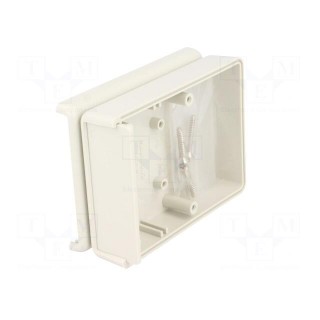 Enclosure: with panel | with flap on baterries | 1593 | X: 66mm | ABS