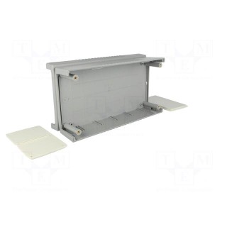 Enclosure: with panel | X: 100mm | Y: 190mm | Z: 60mm | ABS | dark grey