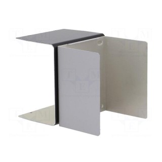 Enclosure: with panel | X: 118mm | Y: 124mm | Z: 84mm | aluminium | silver