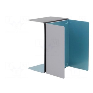 Enclosure: with panel | X: 118mm | Y: 163mm | Z: 84mm | aluminium | silver