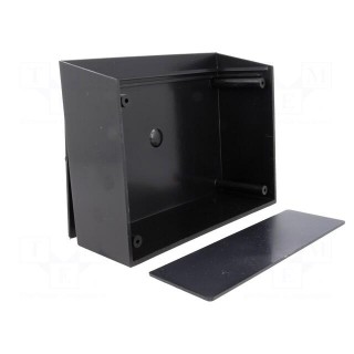 Enclosure: with panel | X: 150mm | Y: 110mm | Z: 50mm | ABS | black