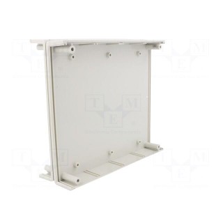 Enclosure: with panel | X: 156mm | Y: 180mm | Z: 52mm | ABS | light grey