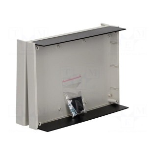 Enclosure: with panel | X: 245mm | Y: 175mm | Z: 50mm | ABS | light grey