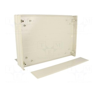Enclosure: with panel | X: 250mm | Y: 180mm | Z: 50mm | ABS | grey | IP43