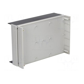 Enclosure: with panel | X: 300mm | Y: 200mm | Z: 75mm | ABS | light grey