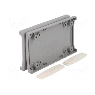 Enclosure: with panel | X: 50mm | Y: 90mm | Z: 16mm | ABS | dark grey | IP54