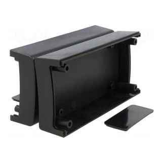 Enclosure: with panel | X: 60mm | Y: 120mm | Z: 51mm | ABS | black | IP53