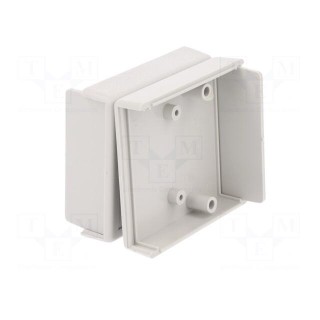 Enclosure: with panel | X: 62mm | Y: 69mm | Z: 30mm | ABS | grey