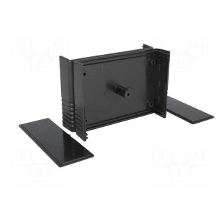 Enclosure: with panel | X: 64.5mm | Y: 89.3mm | Z: 36mm | ABS | black
