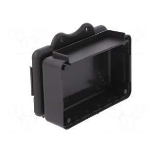 Enclosure: with panel | X: 85mm | Y: 56mm | Z: 28mm | ABS | black
