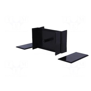 Enclosure: with panel | X: 89mm | Y: 64mm | Z: 47mm | ABS | black