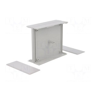 Enclosure: with panel | X: 90mm | Y: 109mm | Z: 40mm | polystyrene | grey