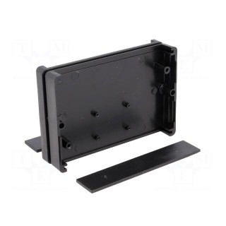 Enclosure: with panel | X: 90mm | Y: 62mm | Z: 20mm | ABS | black