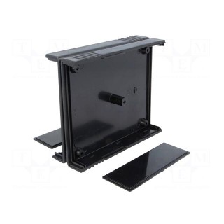 Enclosure: with panel | X: 91.1mm | Y: 111mm | Z: 34.8mm | ABS | black