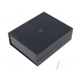 Enclosure: with panel | X: 91mm | Y: 111mm | Z: 35mm | ABS | black