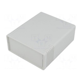 Enclosure: with panel | X: 91mm | Y: 111mm | Z: 42mm | ABS | grey