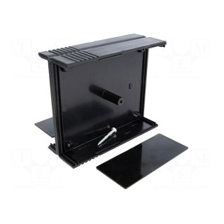 Enclosure: with panel | X: 91mm | Y: 111mm | Z: 43mm | ABS | black