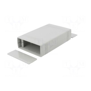 Enclosure: with panel | X: 92mm | Y: 147mm | Z: 36mm | ABS | grey