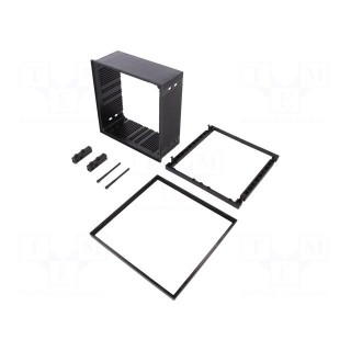 Enclosure: panel | X: 144mm | Y: 144mm | Z: 57mm | ABS + PC,PPO | black
