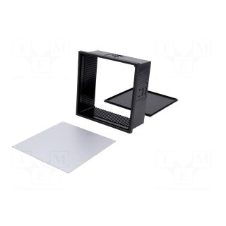 Enclosure: panel | X: 144mm | Y: 144mm | Z: 64mm | black | Series: Uninorm
