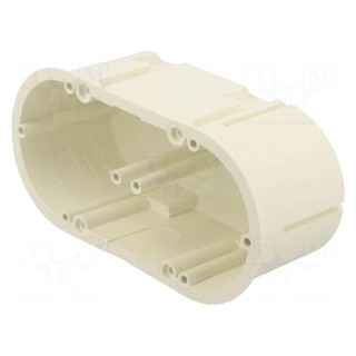 Enclosure: junction box | Ø: 62mm | Z: 60mm | plaster embedded | white