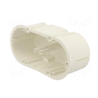 Enclosure: junction box | Ø: 62mm | Z: 60mm | plaster embedded | white