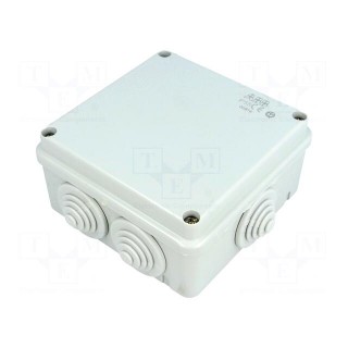 Enclosure: junction box | X: 100mm | Y: 100mm | Z: 50mm | wall mount
