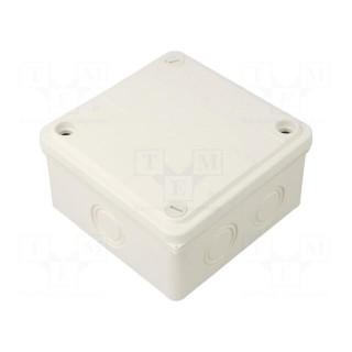 Enclosure: junction box | X: 100mm | Y: 100mm | Z: 50mm | wall mount