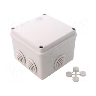 Enclosure: junction box | X: 100mm | Y: 100mm | Z: 80mm | wall mount