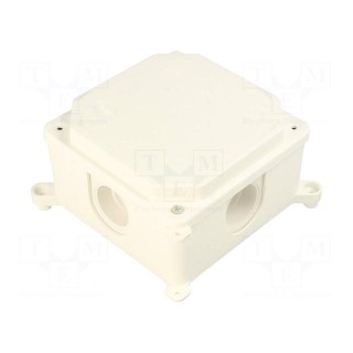 Enclosure: junction box | X: 103mm | Y: 103mm | Z: 60mm | wall mount