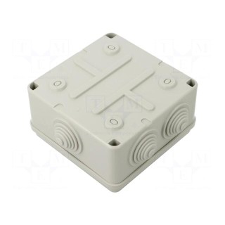 Enclosure: junction box | X: 108mm | Y: 108mm | Z: 58mm | wall mount