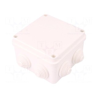 Enclosure: junction box | X: 110mm | Y: 110mm | Z: 67mm | wall mount