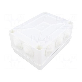 Enclosure: junction box | X: 110mm | Y: 150mm | Z: 70mm | IP65 | white