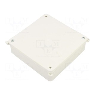 Enclosure: junction box | X: 125mm | Y: 125mm | Z: 35mm | wall mount