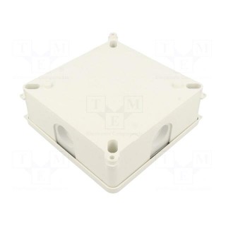 Enclosure: junction box | X: 125mm | Y: 125mm | Z: 45mm | wall mount